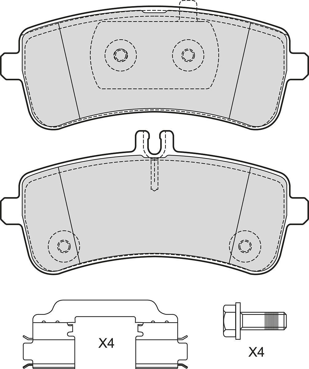 BRAKE PADS MERCEDES C-CLASS IV C63 RR